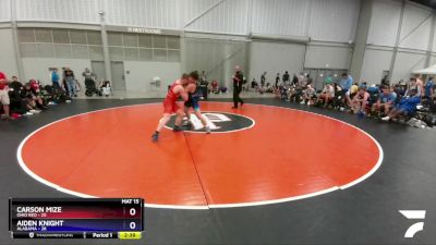 182 lbs Placement Matches (8 Team) - Carson Mize, Ohio Red vs Aiden Knight, Alabama