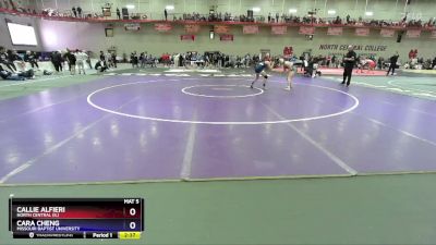 138 B Champ. Round 2 - Callie Alfieri, North Central (IL) vs Cara Cheng, Missouri Baptist University