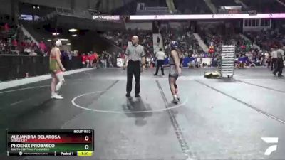 127 lbs Quarterfinal - Alejandra Delarosa, Dodge City vs Phoenix Probasco, South Central Punishers