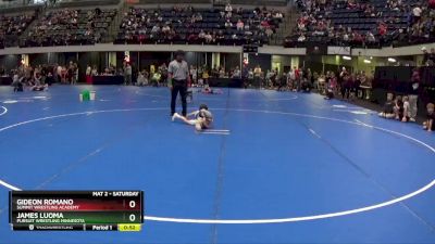 60 lbs Champ. Round 1 - Gideon Romano, Summit Wrestling Academy vs James Luoma, Pursuit Wrestling Minnesota