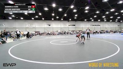 80 lbs Rr Rnd 1 - Gabriella Alba, SOTM OK K-6 2 vs Adiline Shepperd, Mat Warriors K-6