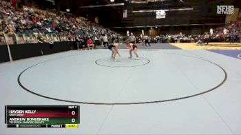 5A - 132 lbs Cons. Round 2 - Andrew Bonebrake, Tecumseh-Shawnee Heights vs Hayden Kelly, Great Bend