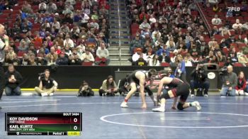 3A-138 lbs Semifinal - Kael Kurtz, Iowa City, City High vs Koy Davidson, Fort Dodge