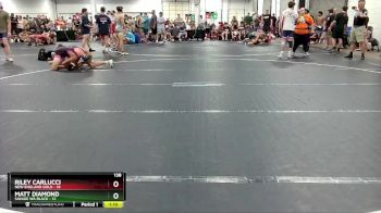 138 lbs Round 3 (6 Team) - Riley Carlucci, New England Gold vs Matt Diamond, Savage WA Black