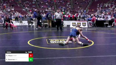 100 lbs Consi Of 8 #1 - Hattie Mack, Hempfield-G vs Sophia Beanner, Mt. Lebanon-G