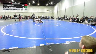 96 lbs Quarterfinal - Tyson Coleman, Jokers 12U vs Everette Coalson, LWA 12U