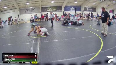 165 lbs Semis (4 Team) - Kaya Bogle, Spartans vs Ben Zogby, WPI Tech Attack