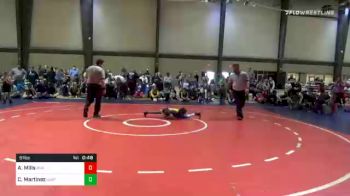 51 lbs Final - Aviyahn Mills, Roundtree Wrestling Academy vs Chase Martinez, Level Up