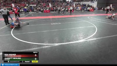 75 lbs Cons. Round 2 - Ren Kremer, Askren Wrestling Academy vs Garrett Behling, Bayport