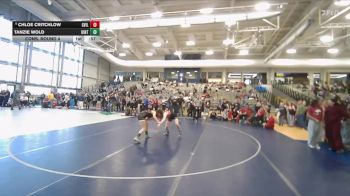140 lbs Cons. Round 4 - Tanzie Wold, Uintah vs Chloe Critchlow, Grantsville
