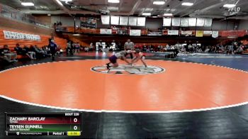 160 lbs Cons. Round 5 - Zachary Barclay, Teton vs Teysen Gunnell, North Fremont