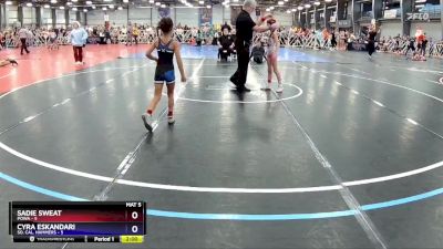 60 lbs Rd# 4- 12:45pm Friday - Sadie Sweat, POWA vs Cyra Eskandari, So. Cal. Hammers