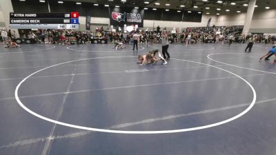 135 lbs Cons. Rd Of 32 - Kyra Hains, Lincoln Girls Wrestling vs Cameron Beck, Missouri