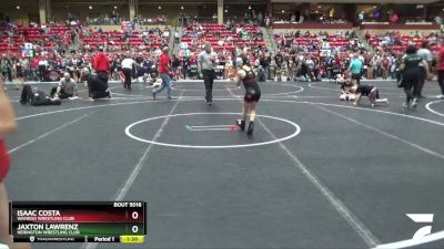 68 lbs Champ. Round 1 - Isaac Costa, Wamego Wrestling Club vs Jaxton Lawrenz, Herington Wrestling Club