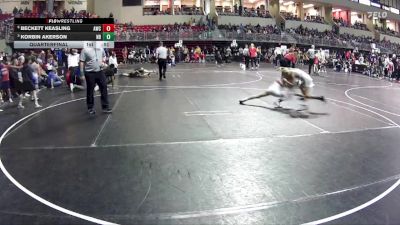 80 lbs Quarterfinal - Korbin Akerson, Nebraska Boyz vs Beckett Keasling, Aurora Wrestling Club