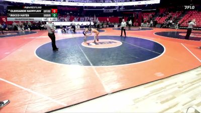 3A 113 lbs Quarterfinal - Oleksandr Havrylkiv, Buffalo Grove vs Rocco Hayes, Orland Park (Sandburg)