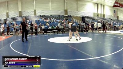 136 lbs Champ. Round 1 - June Wagner-Gilbert, IN vs Ava Burns, IL