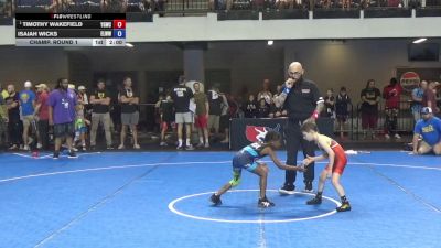 45 lbs Champ. Round 1 - Timothy Wakefield, Young Guns Wrestling Club vs Isaiah Wicks, Englewood Live Wire Wrestling Club