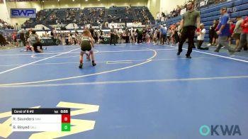 55 lbs Consi Of 8 #2 - Ryatt Saunders, Shelton Wrestling Academy vs Beau Bloyed, Carl Albert