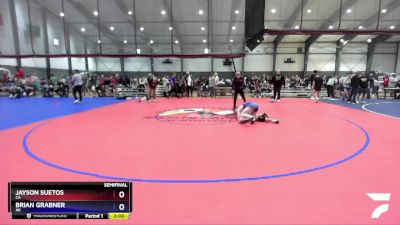 138 lbs Semifinal - Jayson Suetos, CA vs Brian Grabner, AK