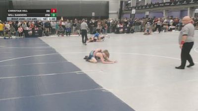 113 lbs Champ. Rd Of 128 - Will Sanders, Open Mats vs Christian Hill, Elevate Wrestling Club