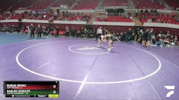 165 lbs Round 1 (16 Team) - Baelen Schultz, Austin Vandegrift vs Burak Gemici, Katy Paetow