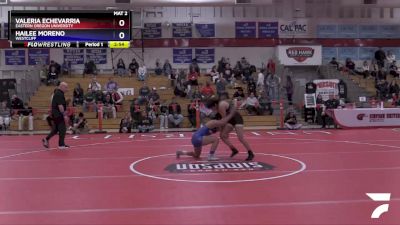 117 lbs Cons. Round 1 - Hailee Moreno, Westcliff vs Valeria Echevarria, Eastern Oregon University