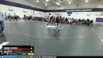 126 lbs Round 2 Champ & Wb (32 Team) - Parker Warren, Sandpoint vs Dillon Le, Newberg 2