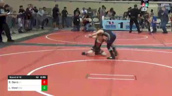 52 lbs Prelims - Blake Davis, Carl Albert Little League vs Luke West, Piedmont