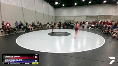 110 lbs Round 5 (6 Team) - Kennedy Unrue, Pennsylvania vs Kashlyn Locklear, North Carolina