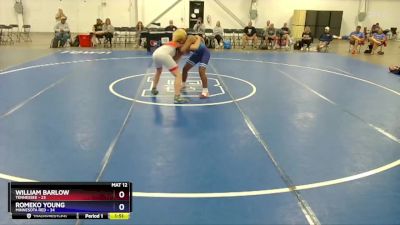 165 lbs Placement Matches (8 Team) - William Barlow, Tennessee vs Romeko Young, Minnesota Red