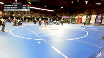 125 Class 1 lbs Cons. Semi - Jazmyne Blaney, Carl Junction vs Hadlye Sackrey, Brookfield