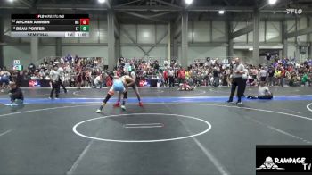 165 lbs Semifinal - Beau Porter, Leoti Takedown vs Archer Amrein, Hill City