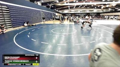 149 lbs Cons. Semi - Thomas VonEschenbach, USMAPS vs Deon Pleasant, Drexel (Unattached)