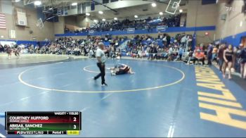 115lbs Cons. Round 4 - Courtney Hufford, Monroe (Girls) vs Abigail Sanchez, Skyview (Girls)