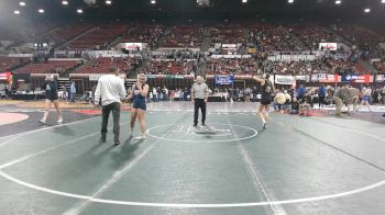 G - 130 lbs Champ. Round 2 - Julia Kay, Flathead (Kalispell) (Girls) vs Faith Tolliver, Great Falls / Msdb (Girls)