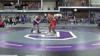 285 lbs Round 2 (4 Team) - Braydon Hoffman, Cornell College vs Hayden Hearne, Central