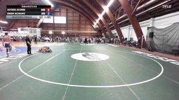 132A lbs Quarterfinal - Jayden Acomb, Curby Training Center vs Drew Schiavo, Journeymen