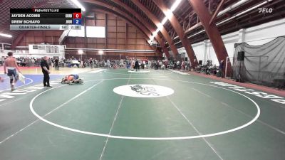 132A lbs Quarterfinal - Jayden Acomb, Curby Training Center vs Drew Schiavo, Journeymen