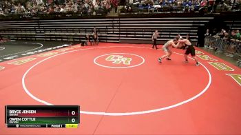 215 lbs Champ. Round 1 - Owen Cottle, Payson vs Bryce Jensen, Uintah