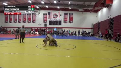 165 lbs Cons. Round 4 - Donovan Chavez, Cerritos College vs Jacob Moreo, Unattached