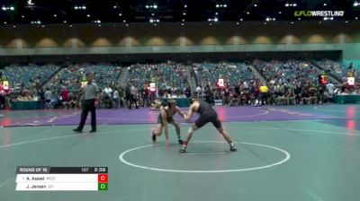 125 lbs Round of 16 - Aaron Assad, Missouri vs Josh Jensen, UN-Utah Valley