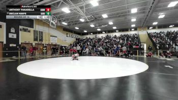144 lbs Round Of 16 - Anthony Panarella, Greenwich vs Declan Keefe, Danbury