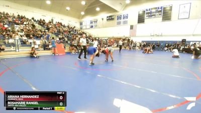 155 lbs Quarterfinal - Rosamarie Rangel, Santa Ana Valley vs Ariana Hernandez, Murrieta Mesa