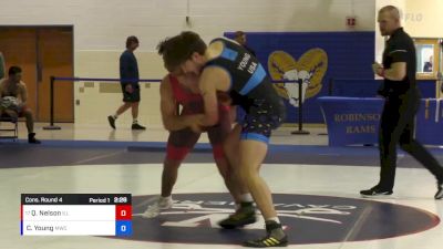 77 lbs Cons. Round 4 - Quinlan Nelson, Illinois vs Caden Young, Mustang Wrestling Club