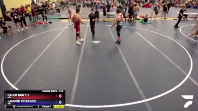 215 lbs Cons. Round 3 - Caleb Kurtti, MN vs Landon Odegard, MN