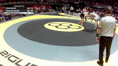 D1-215 lbs Champ. Round 1 - John Moyer, Centerville vs Braylon Wright, Dub. Coffman