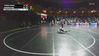 165 lbs Consi Of 8 #1 - Thomas Snipes, The Citadel vs Daishun Powe, Northern Colorado