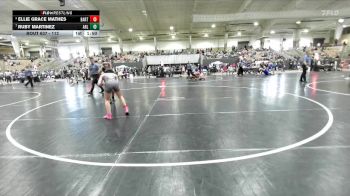 112 lbs Quarterfinal - Ruby Martinez, Dawgs Wrestling Club vs Ellie Grace Mathes, Elite Wrestling Academy