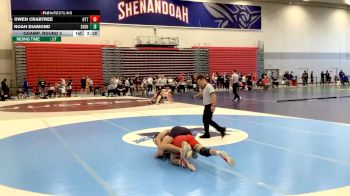 157 lbs Champ. Round 2 - Owen Crabtree, Otterbein University vs Noah Diamond, Shenandoah University